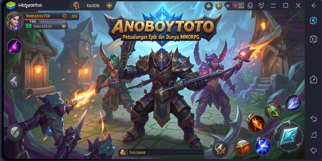 Tangkapan layar ANOBOYTOTO menampilkan aksi gameplay MMORPG yang mendebarkan.