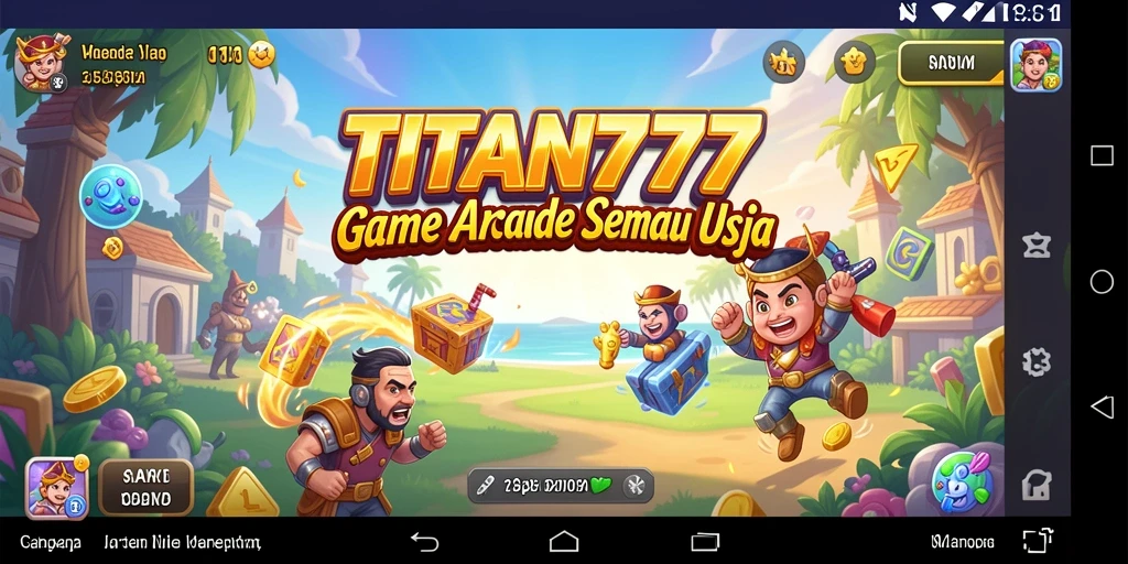 Tampilan gameplay seru di TITAN777 dengan grafik dinamis.
