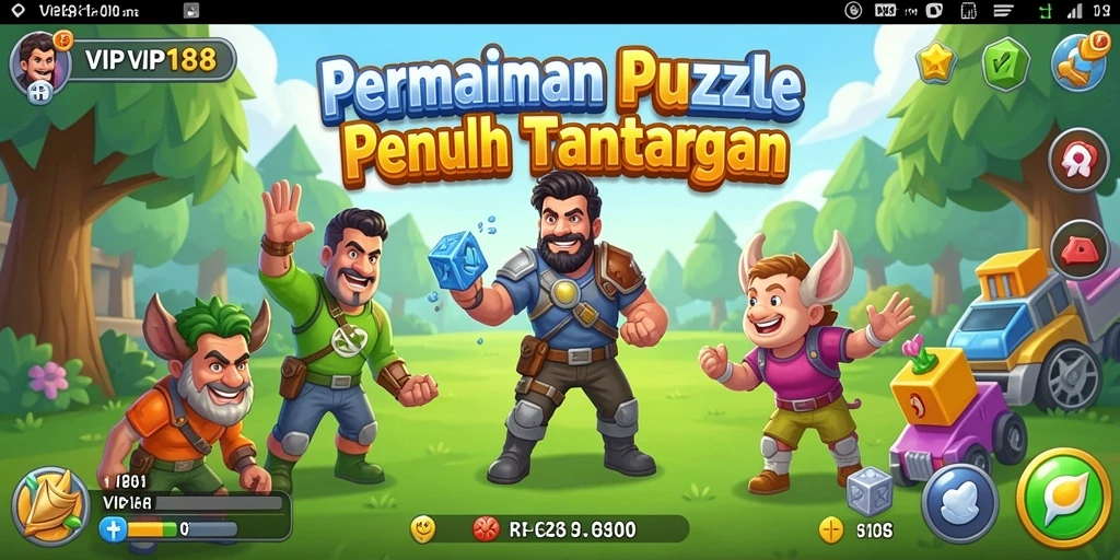 Screenshot gameplay VIP188 menampilkan tantangan puzzle yang menarik.